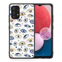 Thumbnail for Θήκη Samsung A13 4G Ftou Ftou από τη Smartfits με σχέδιο στο πίσω μέρος και μαύρο περίβλημα | Samsung A13 4G Ftou Ftou case with colorful back and black bezels