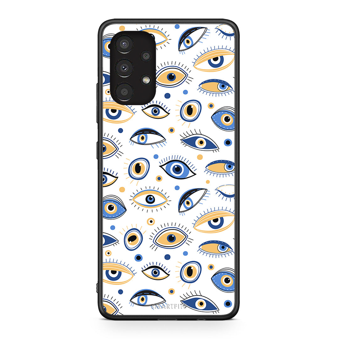 Samsung A13 4G Ftou Ftou θήκη από τη Smartfits με σχέδιο στο πίσω μέρος και μαύρο περίβλημα | Smartphone case with colorful back and black bezels by Smartfits