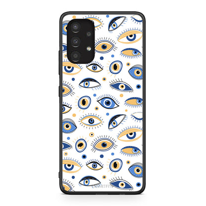 Samsung A13 4G Ftou Ftou θήκη από τη Smartfits με σχέδιο στο πίσω μέρος και μαύρο περίβλημα | Smartphone case with colorful back and black bezels by Smartfits