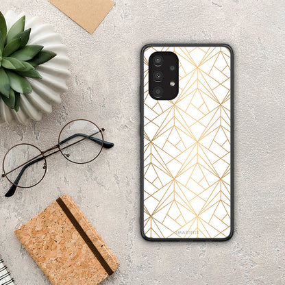 Geometric Luxury White - Samsung Galaxy A13 4G θήκη