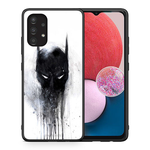 Θήκη Samsung A13 4G Paint Bat Hero από τη Smartfits με σχέδιο στο πίσω μέρος και μαύρο περίβλημα | Samsung A13 4G Paint Bat Hero case with colorful back and black bezels