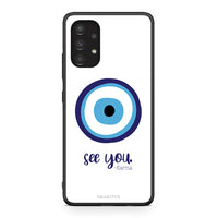 Thumbnail for Samsung A13 4G Karma Says θήκη από τη Smartfits με σχέδιο στο πίσω μέρος και μαύρο περίβλημα | Smartphone case with colorful back and black bezels by Smartfits