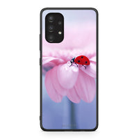 Thumbnail for Samsung A13 4G Ladybug Flower θήκη από τη Smartfits με σχέδιο στο πίσω μέρος και μαύρο περίβλημα | Smartphone case with colorful back and black bezels by Smartfits