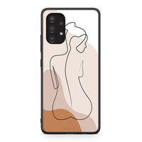 Thumbnail for Samsung A13 4G LineArt Woman θήκη από τη Smartfits με σχέδιο στο πίσω μέρος και μαύρο περίβλημα | Smartphone case with colorful back and black bezels by Smartfits