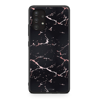 4 - Samsung A13 4G Black Rosegold Marble case, cover, bumper