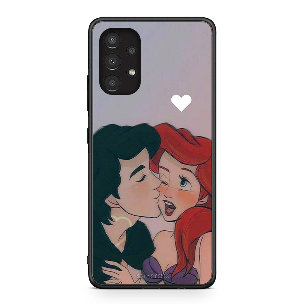 Samsung A13 4G Mermaid Love Θήκη Αγίου Βαλεντίνου από τη Smartfits με σχέδιο στο πίσω μέρος και μαύρο περίβλημα | Smartphone case with colorful back and black bezels by Smartfits