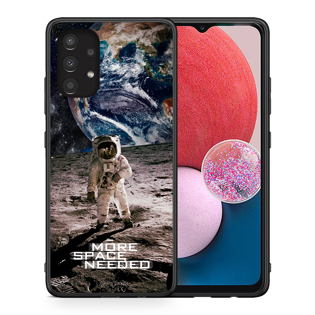 Θήκη Samsung A13 4G More Space από τη Smartfits με σχέδιο στο πίσω μέρος και μαύρο περίβλημα | Samsung A13 4G More Space case with colorful back and black bezels