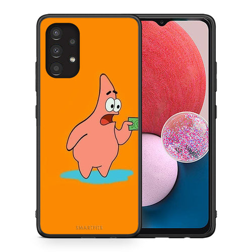 Θήκη Αγίου Βαλεντίνου Samsung A13 4G No Money 1 από τη Smartfits με σχέδιο στο πίσω μέρος και μαύρο περίβλημα | Samsung A13 4G No Money 1 case with colorful back and black bezels