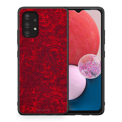 Θήκη Samsung A13 4G Paisley Cashmere από τη Smartfits με σχέδιο στο πίσω μέρος και μαύρο περίβλημα | Samsung A13 4G Paisley Cashmere case with colorful back and black bezels