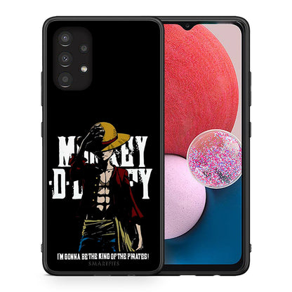 Θήκη Samsung A13 4G Pirate King από τη Smartfits με σχέδιο στο πίσω μέρος και μαύρο περίβλημα | Samsung A13 4G Pirate King case with colorful back and black bezels