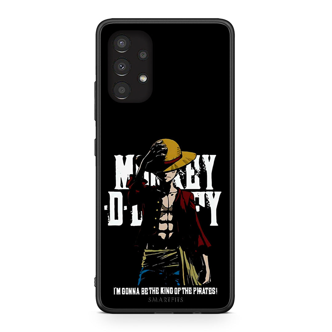 Samsung A13 4G Pirate King θήκη από τη Smartfits με σχέδιο στο πίσω μέρος και μαύρο περίβλημα | Smartphone case with colorful back and black bezels by Smartfits
