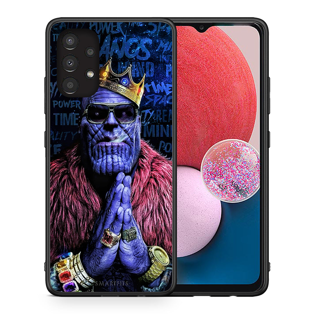 Θήκη Samsung A13 4G Thanos PopArt από τη Smartfits με σχέδιο στο πίσω μέρος και μαύρο περίβλημα | Samsung A13 4G Thanos PopArt case with colorful back and black bezels