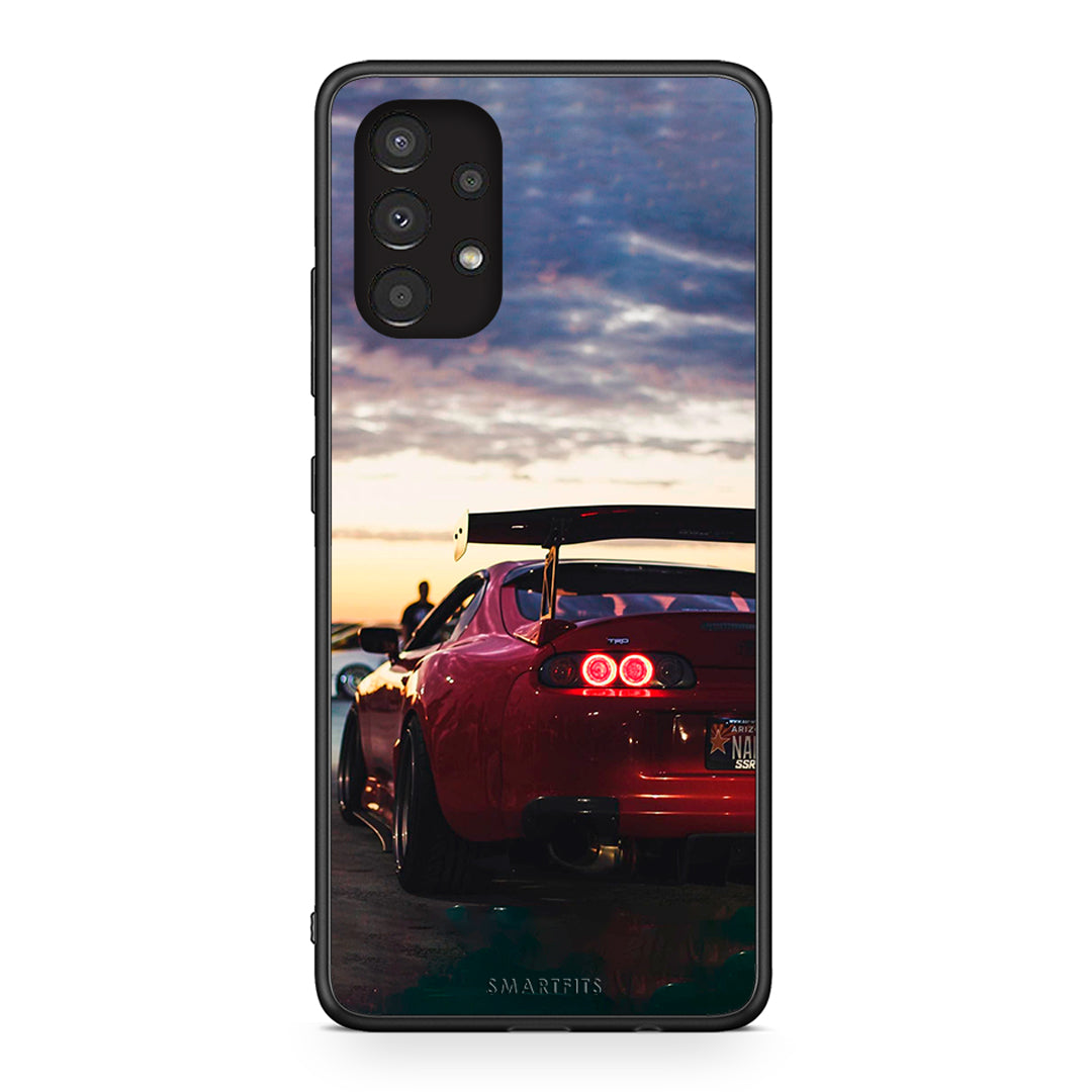 Samsung A13 4G Racing Supra θήκη από τη Smartfits με σχέδιο στο πίσω μέρος και μαύρο περίβλημα | Smartphone case with colorful back and black bezels by Smartfits