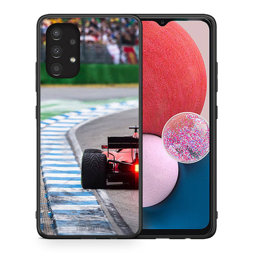 Θήκη Samsung A13 4G Racing Vibes από τη Smartfits με σχέδιο στο πίσω μέρος και μαύρο περίβλημα | Samsung A13 4G Racing Vibes case with colorful back and black bezels