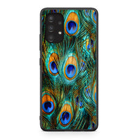 Thumbnail for Samsung A13 4G Real Peacock Feathers θήκη από τη Smartfits με σχέδιο στο πίσω μέρος και μαύρο περίβλημα | Smartphone case with colorful back and black bezels by Smartfits