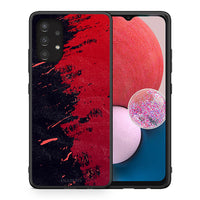 Thumbnail for Θήκη Αγίου Βαλεντίνου Samsung A13 4G Red Paint από τη Smartfits με σχέδιο στο πίσω μέρος και μαύρο περίβλημα | Samsung A13 4G Red Paint case with colorful back and black bezels