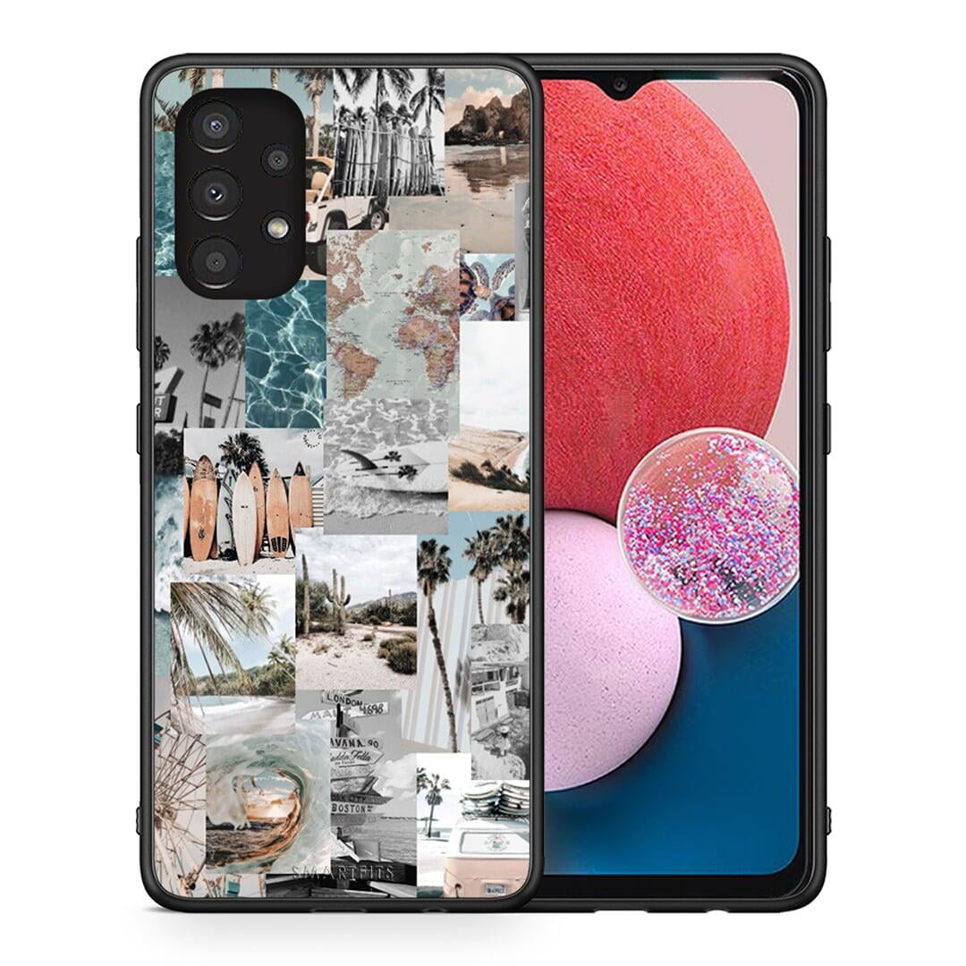 Θήκη Samsung A13 4G Retro Beach Life από τη Smartfits με σχέδιο στο πίσω μέρος και μαύρο περίβλημα | Samsung A13 4G Retro Beach Life case with colorful back and black bezels