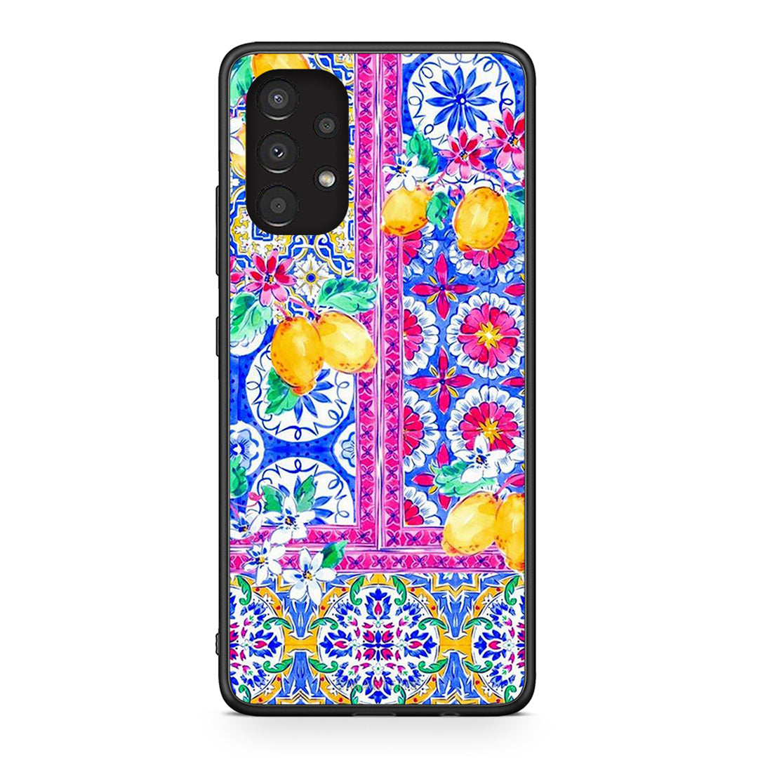 Samsung A13 4G Retro Spring θήκη από τη Smartfits με σχέδιο στο πίσω μέρος και μαύρο περίβλημα | Smartphone case with colorful back and black bezels by Smartfits