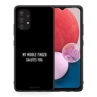 Thumbnail for Θήκη Samsung A13 4G Salute από τη Smartfits με σχέδιο στο πίσω μέρος και μαύρο περίβλημα | Samsung A13 4G Salute case with colorful back and black bezels
