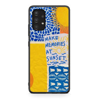 Thumbnail for Samsung A13 4G Sunset Memories Θήκη από τη Smartfits με σχέδιο στο πίσω μέρος και μαύρο περίβλημα | Smartphone case with colorful back and black bezels by Smartfits