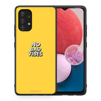 Thumbnail for Θήκη Samsung A13 4G Vibes Text από τη Smartfits με σχέδιο στο πίσω μέρος και μαύρο περίβλημα | Samsung A13 4G Vibes Text case with colorful back and black bezels