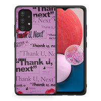 Thumbnail for Θήκη Αγίου Βαλεντίνου Samsung A13 4G Thank You Next από τη Smartfits με σχέδιο στο πίσω μέρος και μαύρο περίβλημα | Samsung A13 4G Thank You Next case with colorful back and black bezels