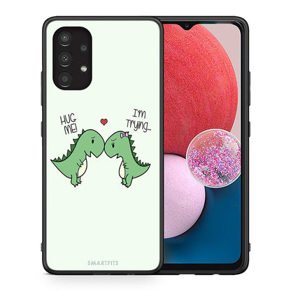 Θήκη Samsung A13 4G Rex Valentine από τη Smartfits με σχέδιο στο πίσω μέρος και μαύρο περίβλημα | Samsung A13 4G Rex Valentine case with colorful back and black bezels