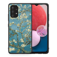Thumbnail for Θήκη Samsung A13 4G White Blossoms από τη Smartfits με σχέδιο στο πίσω μέρος και μαύρο περίβλημα | Samsung A13 4G White Blossoms case with colorful back and black bezels