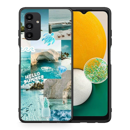 Θήκη Samsung A13 5G Aesthetic Summer από τη Smartfits με σχέδιο στο πίσω μέρος και μαύρο περίβλημα | Samsung A13 5G Aesthetic Summer case with colorful back and black bezels