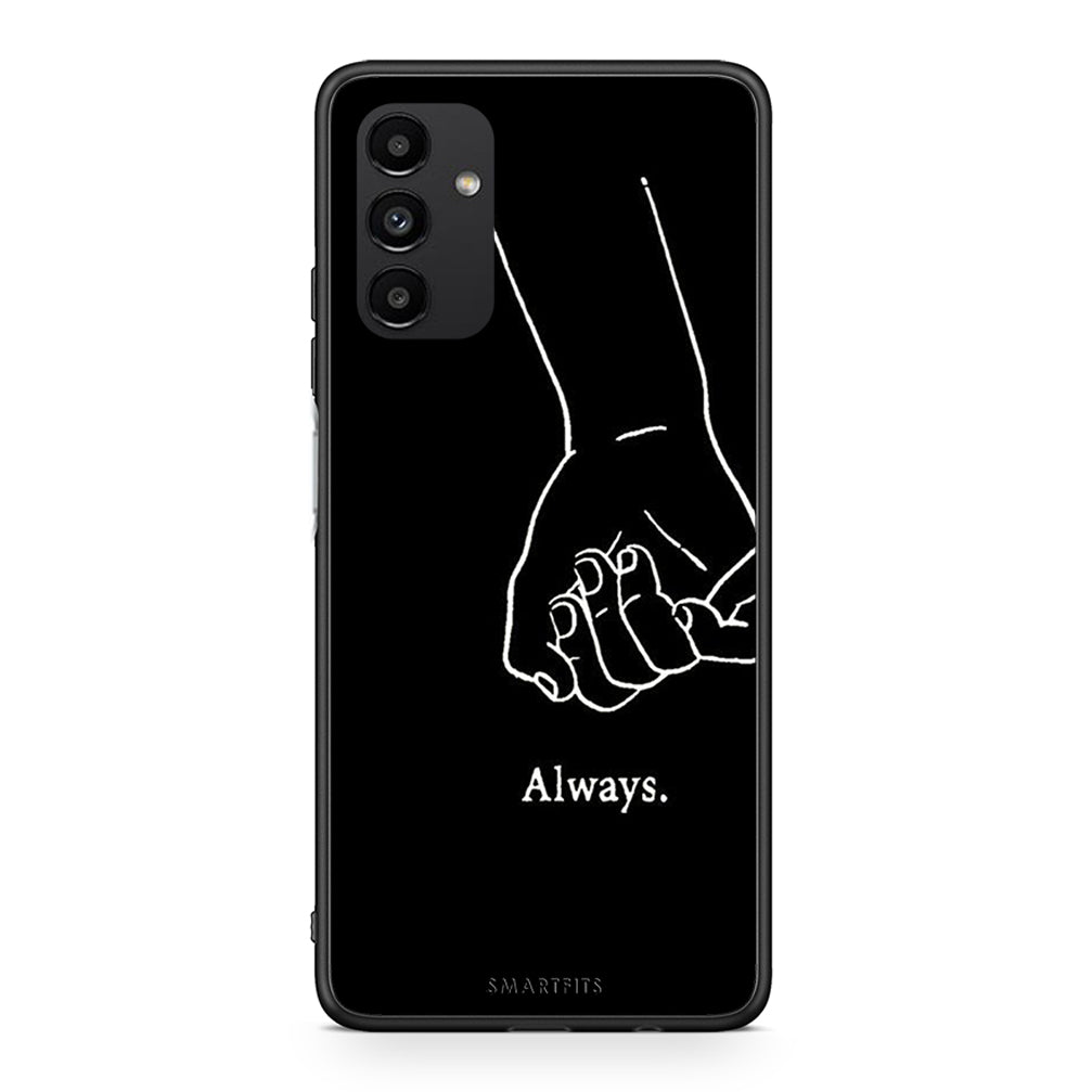 Samsung A04s Always & Forever 1 Θήκη Αγίου Βαλεντίνου από τη Smartfits με σχέδιο στο πίσω μέρος και μαύρο περίβλημα | Smartphone case with colorful back and black bezels by Smartfits