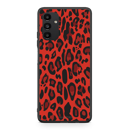 4 - Samsung A13 5G Red Leopard Animal case, cover, bumper