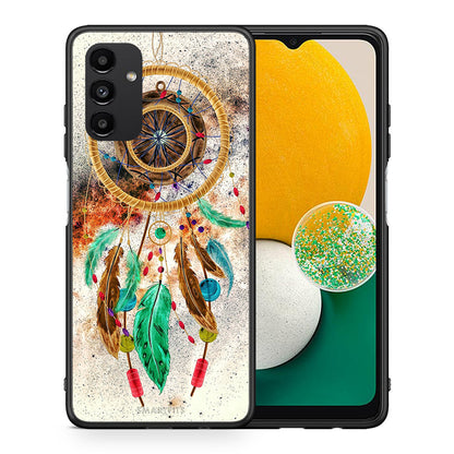 Θήκη Samsung A04s DreamCatcher Boho από τη Smartfits με σχέδιο στο πίσω μέρος και μαύρο περίβλημα | Samsung A04s DreamCatcher Boho case with colorful back and black bezels