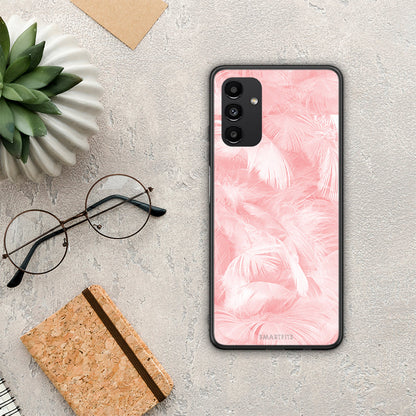 Boho Pink Feather - Samsung Galaxy A04s θήκη
