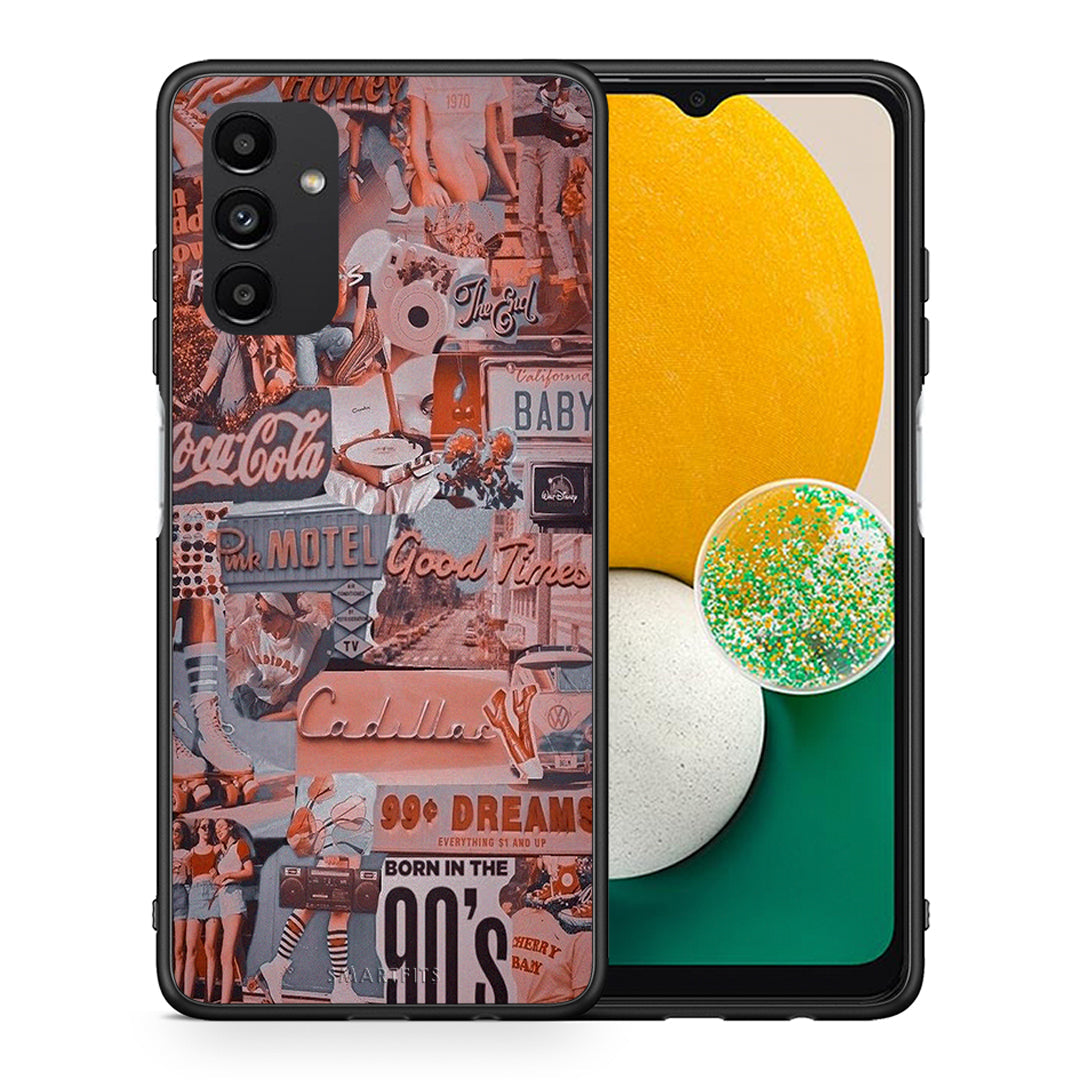 Θήκη Samsung A13 5G Born In 90s από τη Smartfits με σχέδιο στο πίσω μέρος και μαύρο περίβλημα | Samsung A13 5G Born In 90s case with colorful back and black bezels