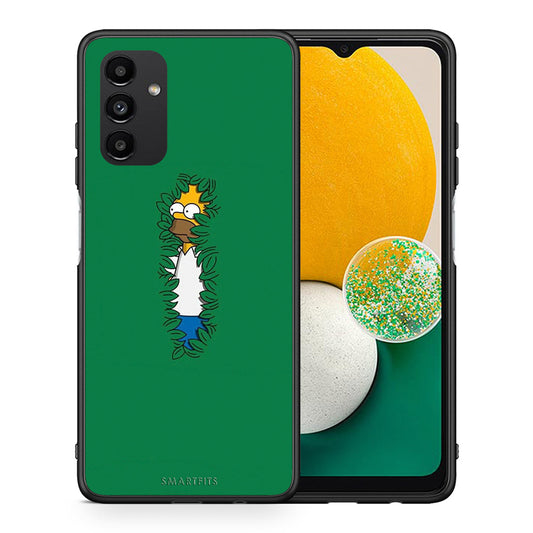 Θήκη Αγίου Βαλεντίνου Samsung A13 5G Bush Man από τη Smartfits με σχέδιο στο πίσω μέρος και μαύρο περίβλημα | Samsung A13 5G Bush Man case with colorful back and black bezels
