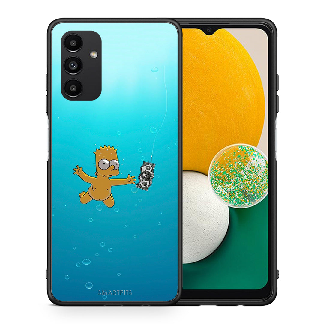 Θήκη Samsung A04s Chasing Money από τη Smartfits με σχέδιο στο πίσω μέρος και μαύρο περίβλημα | Samsung A04s Chasing Money case with colorful back and black bezels
