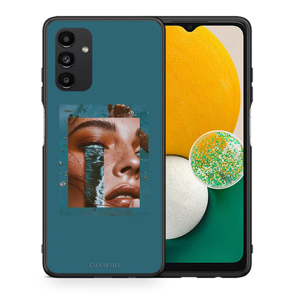 Θήκη Samsung A13 5G Cry An Ocean από τη Smartfits με σχέδιο στο πίσω μέρος και μαύρο περίβλημα | Samsung A13 5G Cry An Ocean case with colorful back and black bezels