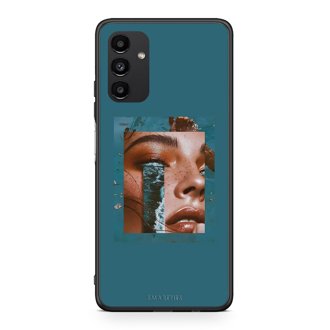 Samsung A04s Cry An Ocean θήκη από τη Smartfits με σχέδιο στο πίσω μέρος και μαύρο περίβλημα | Smartphone case with colorful back and black bezels by Smartfits