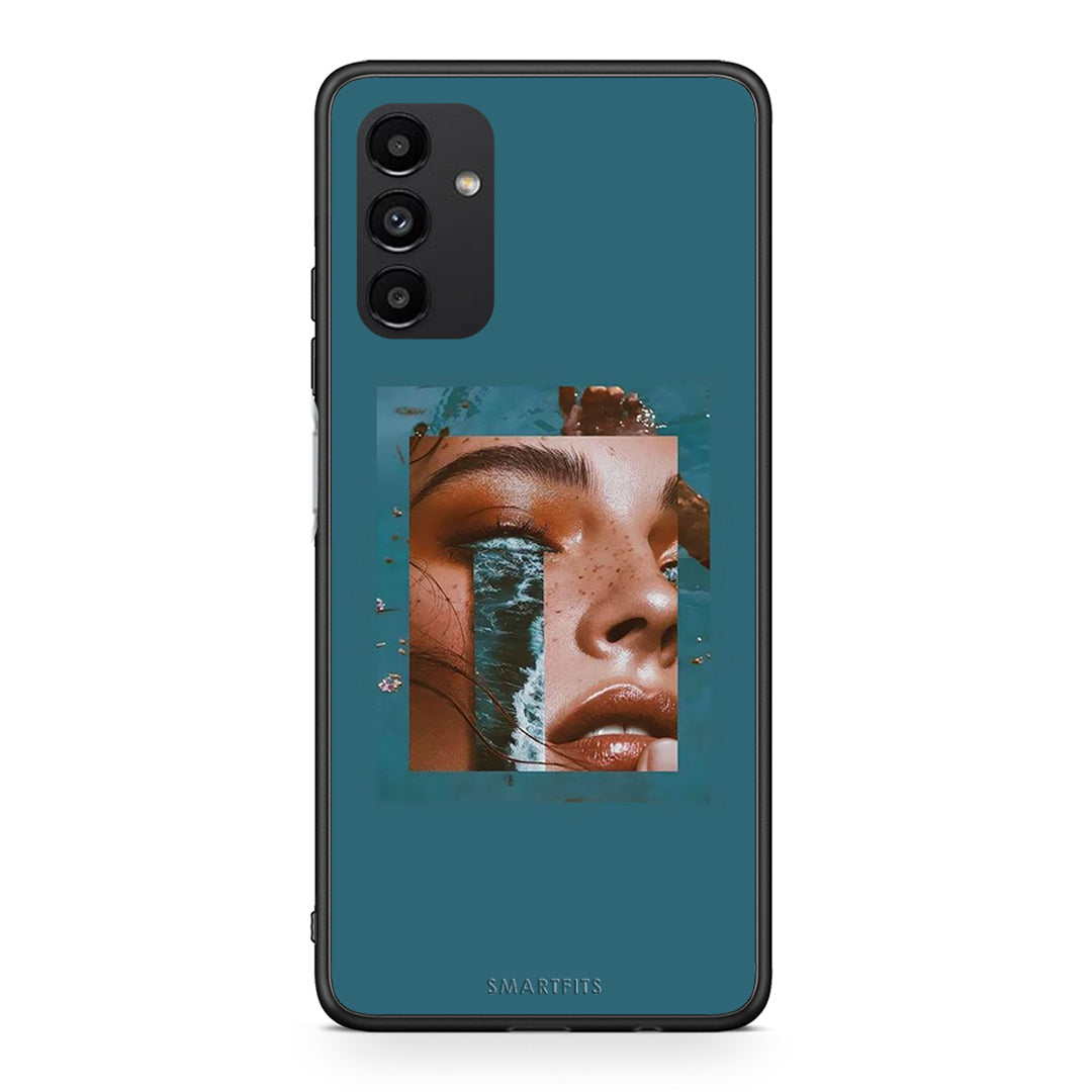 Samsung A13 5G Cry An Ocean θήκη από τη Smartfits με σχέδιο στο πίσω μέρος και μαύρο περίβλημα | Smartphone case with colorful back and black bezels by Smartfits