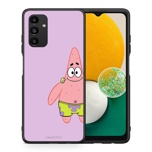 Θήκη Samsung A13 5G Friends Patrick από τη Smartfits με σχέδιο στο πίσω μέρος και μαύρο περίβλημα | Samsung A13 5G Friends Patrick case with colorful back and black bezels