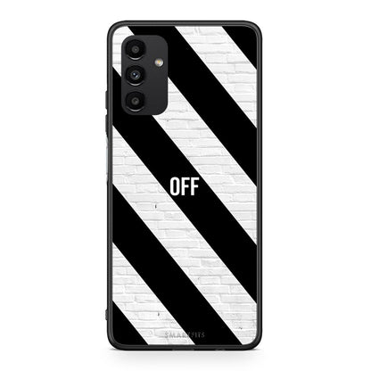 Samsung A04s Get Off θήκη από τη Smartfits με σχέδιο στο πίσω μέρος και μαύρο περίβλημα | Smartphone case with colorful back and black bezels by Smartfits
