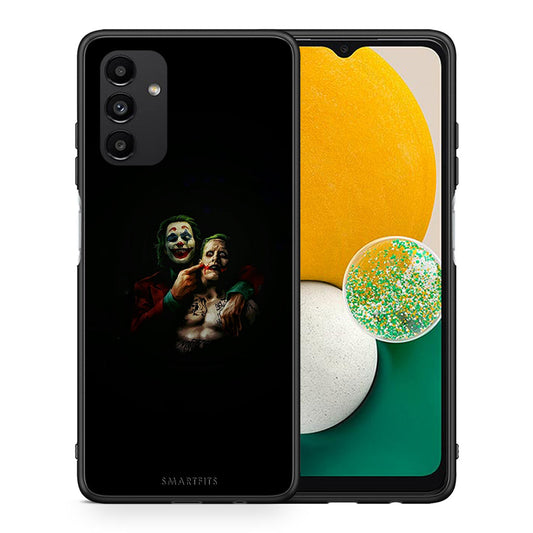 Θήκη Samsung A04s Clown Hero από τη Smartfits με σχέδιο στο πίσω μέρος και μαύρο περίβλημα | Samsung A04s Clown Hero case with colorful back and black bezels