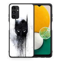 Thumbnail for Θήκη Samsung A04s Paint Bat Hero από τη Smartfits με σχέδιο στο πίσω μέρος και μαύρο περίβλημα | Samsung A04s Paint Bat Hero case with colorful back and black bezels