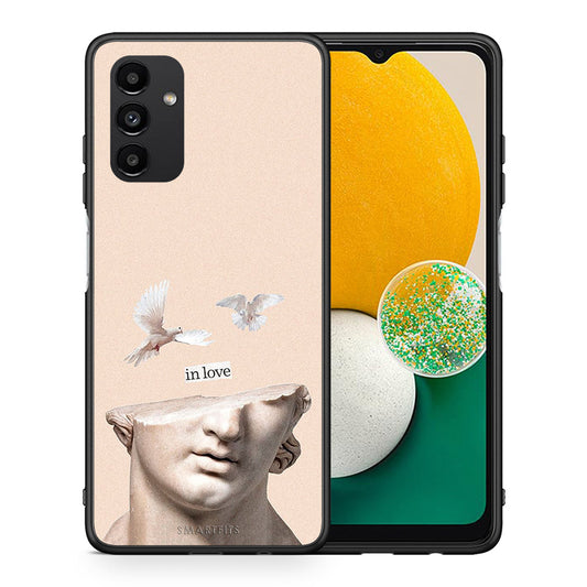 Θήκη Samsung A13 5G In Love από τη Smartfits με σχέδιο στο πίσω μέρος και μαύρο περίβλημα | Samsung A13 5G In Love case with colorful back and black bezels