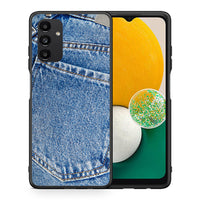 Thumbnail for Θήκη Samsung A04s Jeans Pocket από τη Smartfits με σχέδιο στο πίσω μέρος και μαύρο περίβλημα | Samsung A04s Jeans Pocket case with colorful back and black bezels