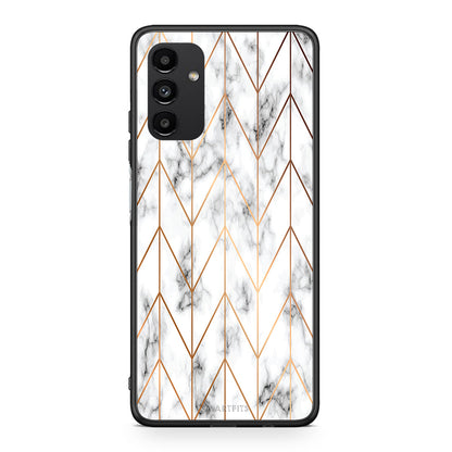 44 - Samsung A13 5G Gold Geometric Marble case, cover, bumper