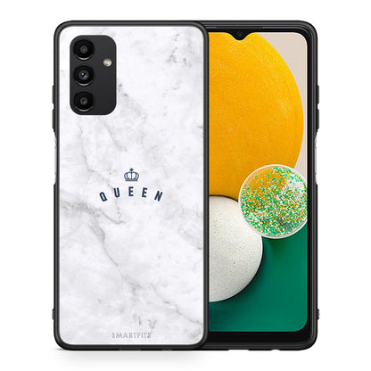 Θήκη Samsung A04s Queen Marble από τη Smartfits με σχέδιο στο πίσω μέρος και μαύρο περίβλημα | Samsung A04s Queen Marble case with colorful back and black bezels