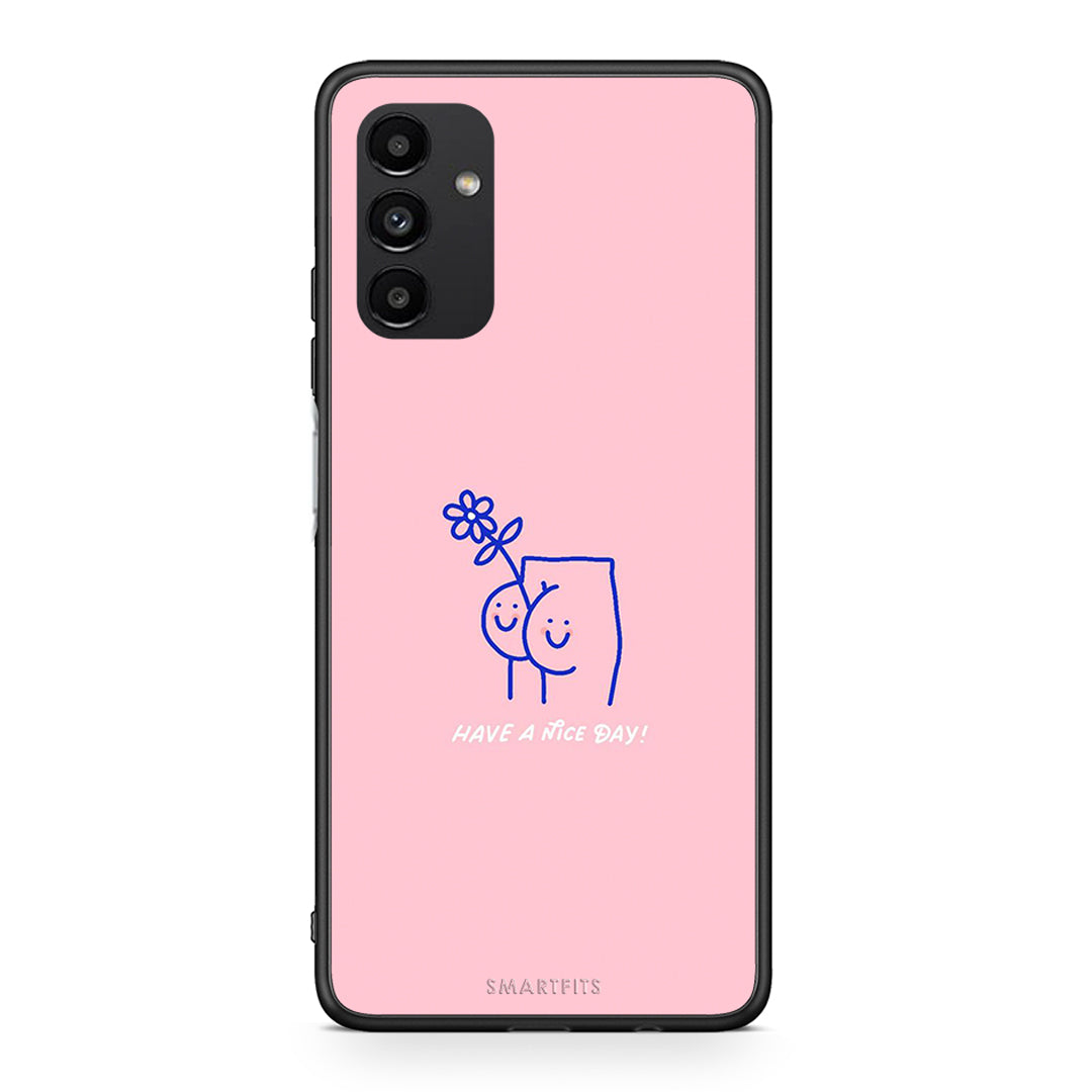 Samsung A13 5G Nice Day θήκη από τη Smartfits με σχέδιο στο πίσω μέρος και μαύρο περίβλημα | Smartphone case with colorful back and black bezels by Smartfits