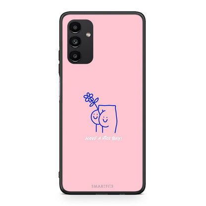 Samsung A13 5G Nice Day θήκη από τη Smartfits με σχέδιο στο πίσω μέρος και μαύρο περίβλημα | Smartphone case with colorful back and black bezels by Smartfits