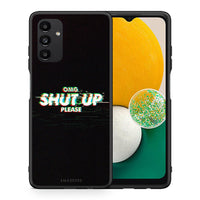 Thumbnail for Θήκη Samsung A04s OMG ShutUp από τη Smartfits με σχέδιο στο πίσω μέρος και μαύρο περίβλημα | Samsung A04s OMG ShutUp case with colorful back and black bezels